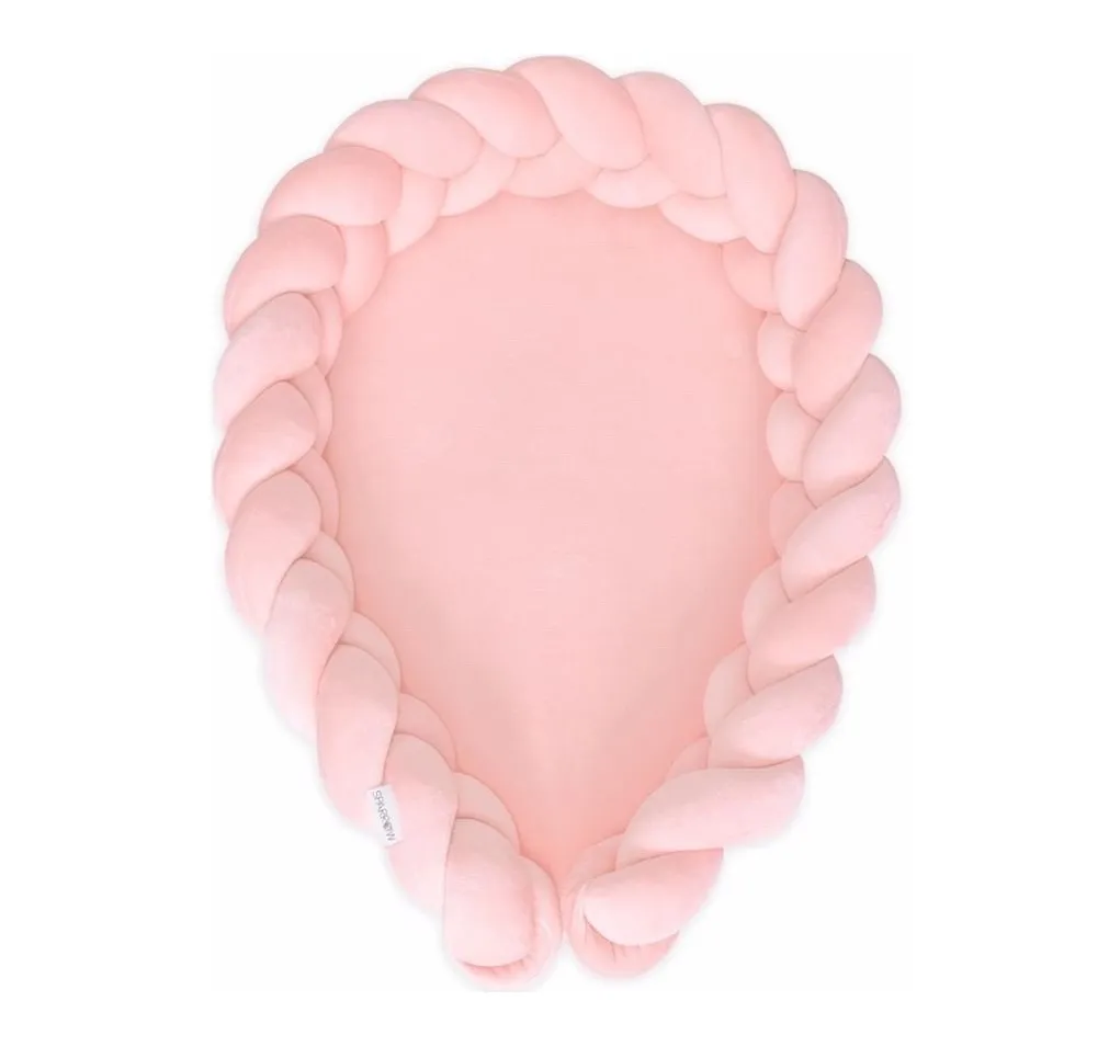 Babynest Bettschlange Peach 2 in 1
