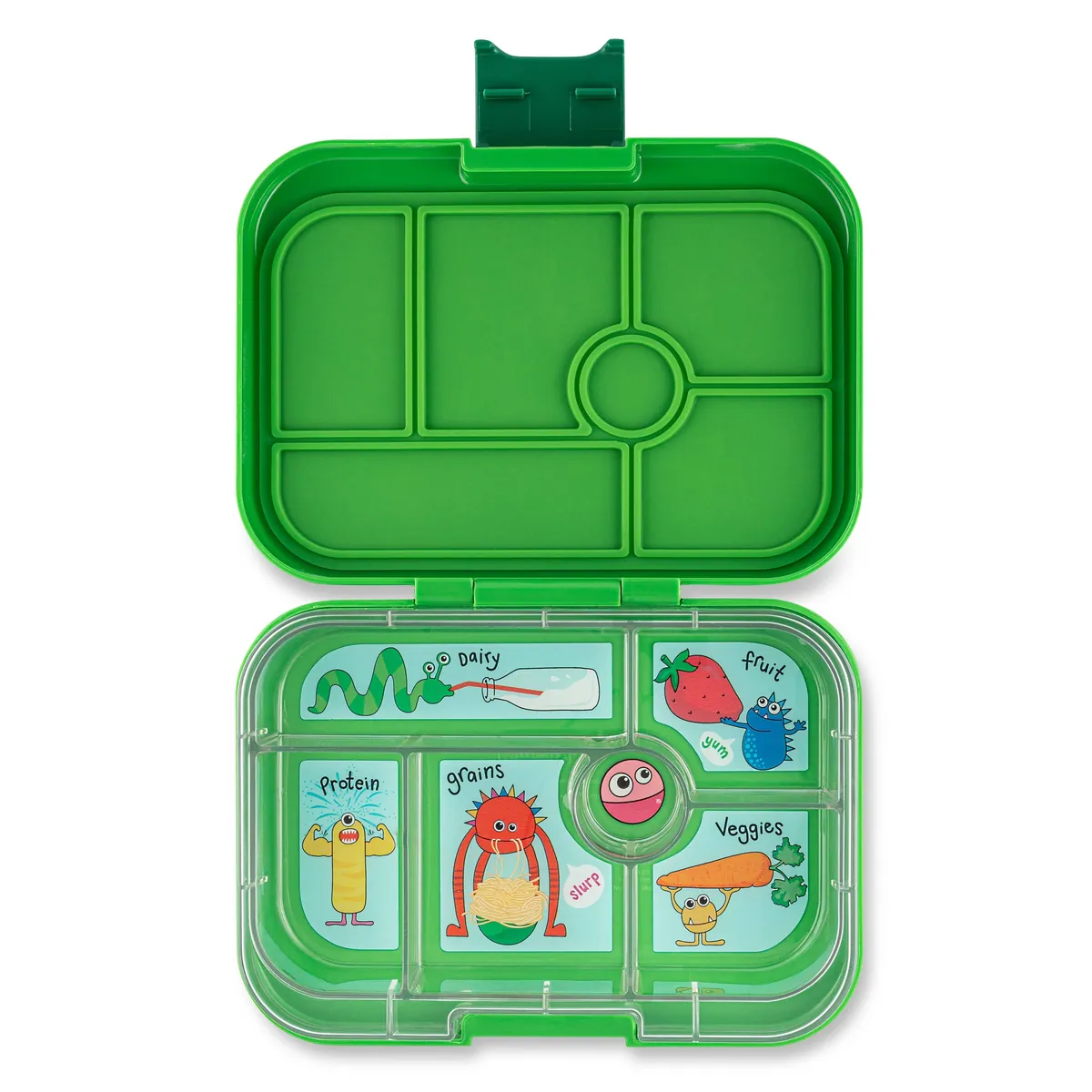 Yumbox Original Bento-Box für Kinder Original (M) - Jurassic Green (Lustige Monster)