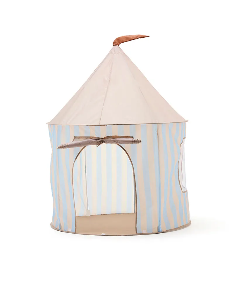 Kids Concept Spielzelt Streifen | Hellblau