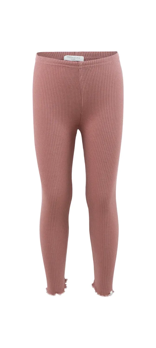 minimalisma Leggins Seide-Baumwolle "Bieber-Frill" | Antique Rose/Sweet Rose