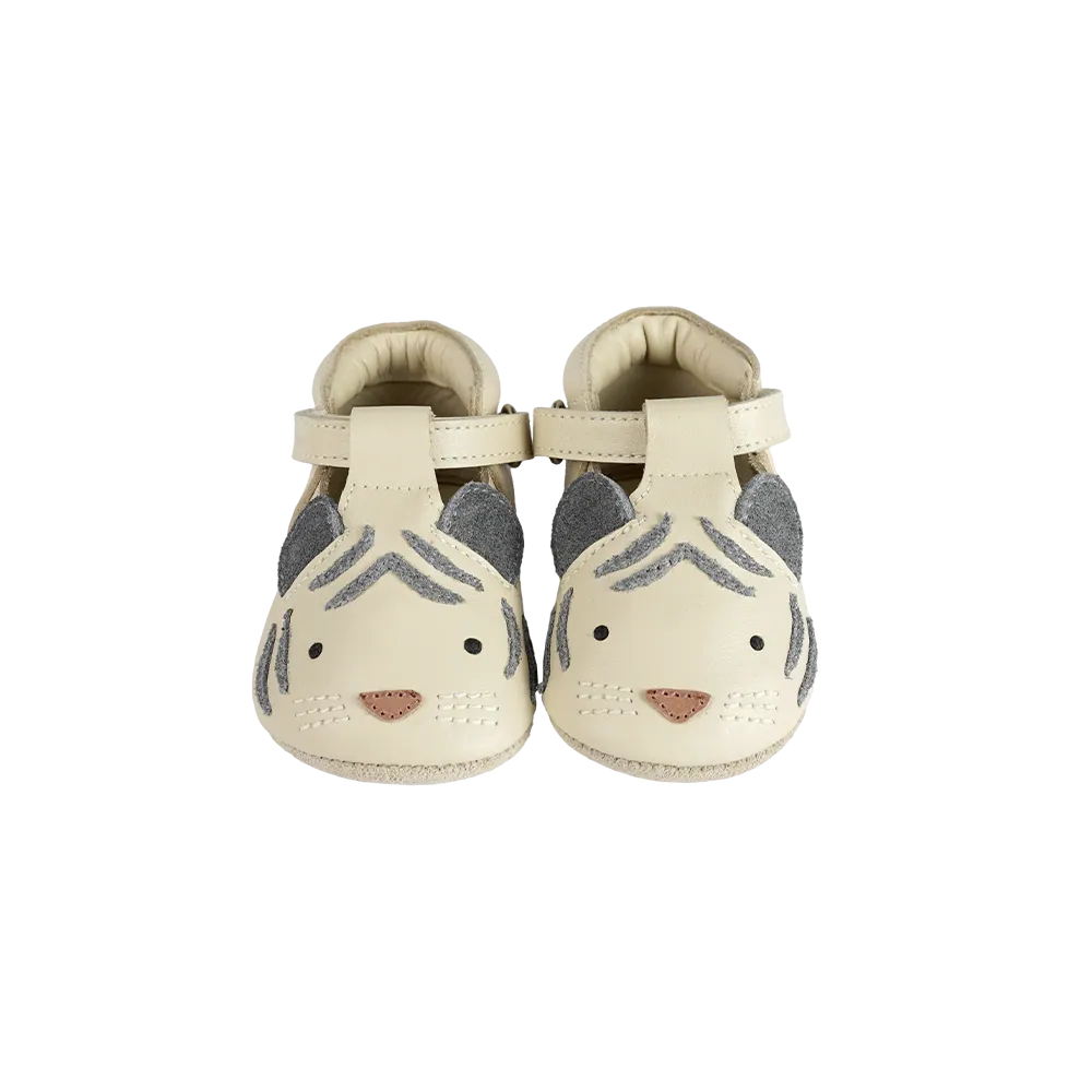 Donsje Babyschuh "Spark White Tiger" | Cream