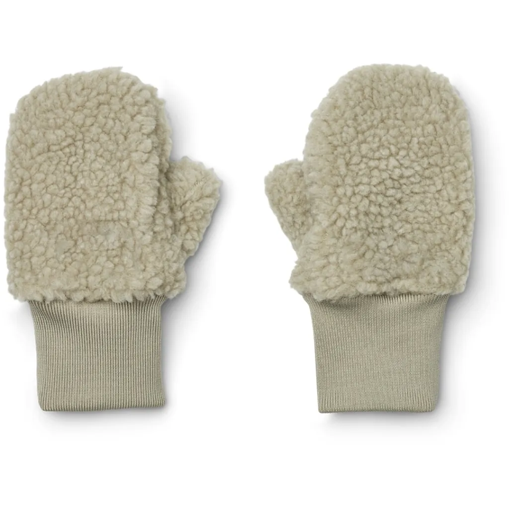 Coy Handschuhe Teddystoff Mist