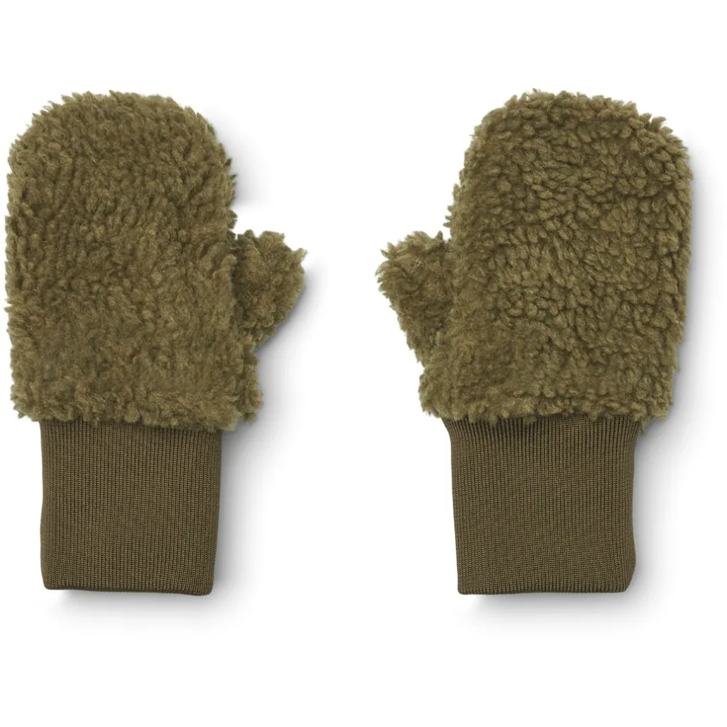 Coy Handschuhe Teddystoff Khaki