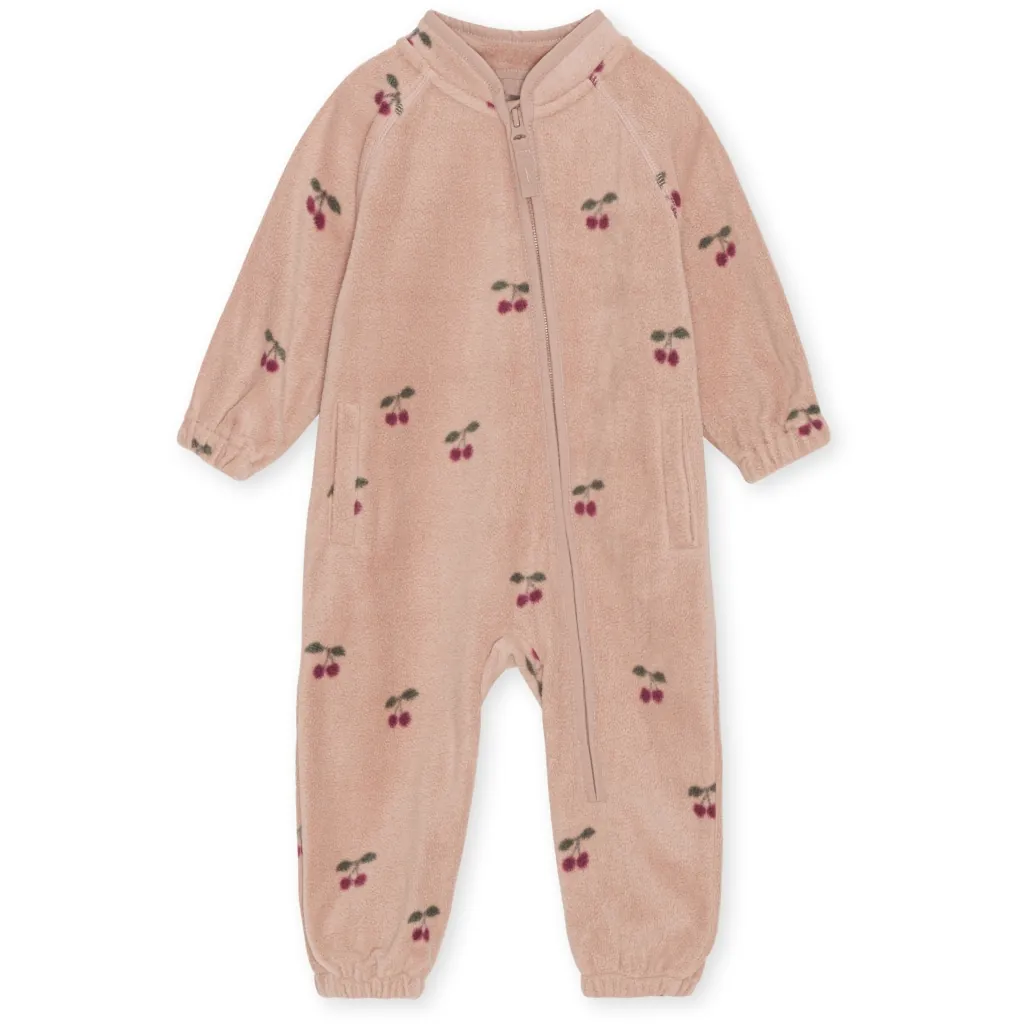 Filz Overall Strampler Cherries