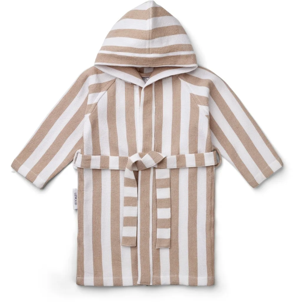 Gray Wellness Bademantel Waffelstoff Pale Tuscany - Weiss