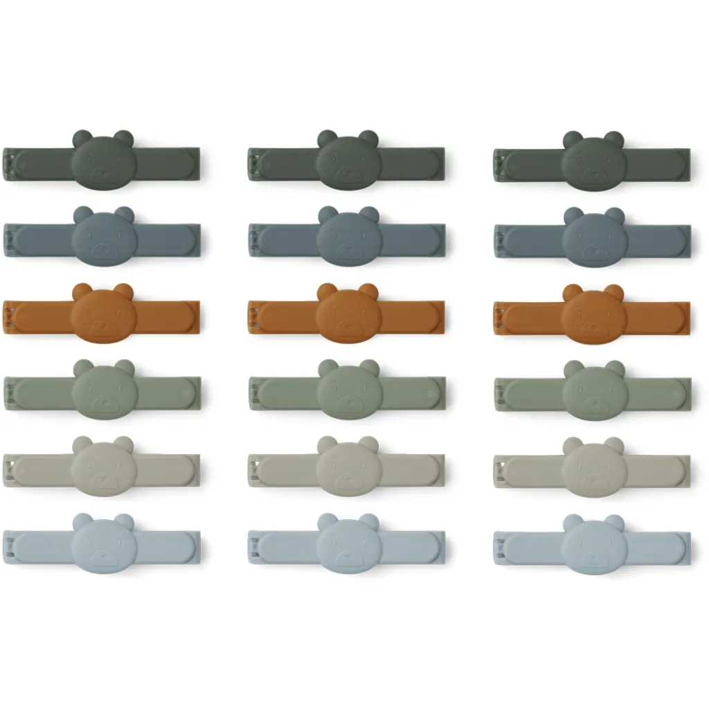 Gonzo Verpackungs- Clips Bär Faune Green Mix