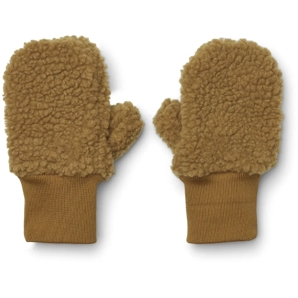 Coy Handschuhe Teddystoff Golden Caramel