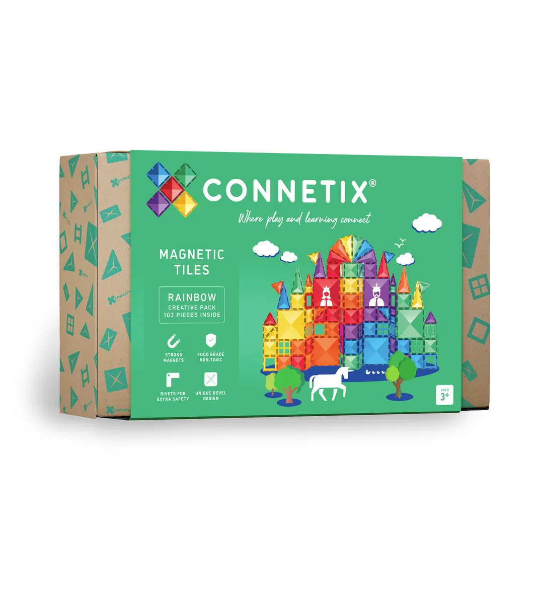 Connetix Magnetbausteine "Rainbow Creativ Pack" 102-teilig