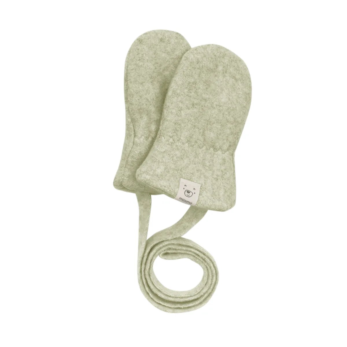 Maximo Baby-Fausthandschuhe Baumwolle - mineral hellbraunmeliert