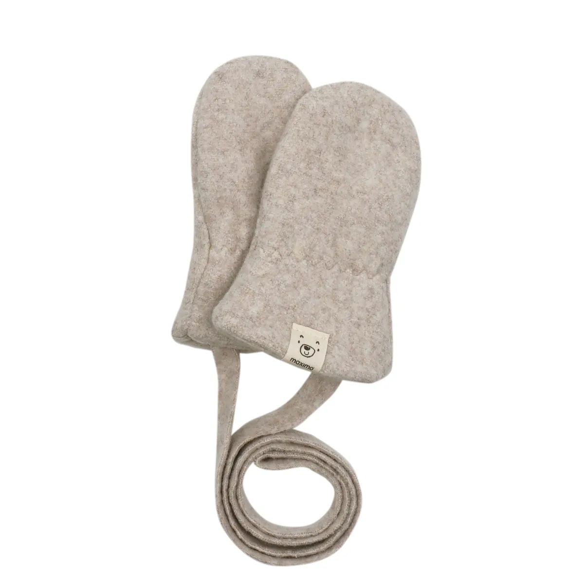 Maximo Baby-Fausthandschuhe Baumwolle - hellbraunmeliert