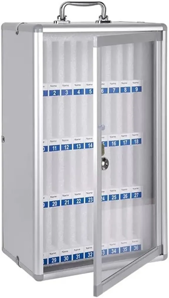 Abschliessbare Handygarage mit 36 Slots, Silver 36