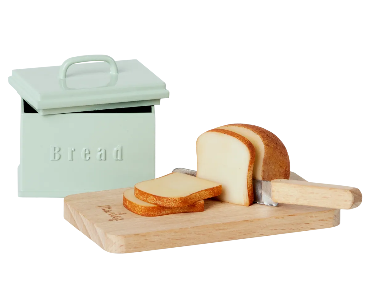Maileg Brot Box mit Schneidebrett und Messer | Miniature
