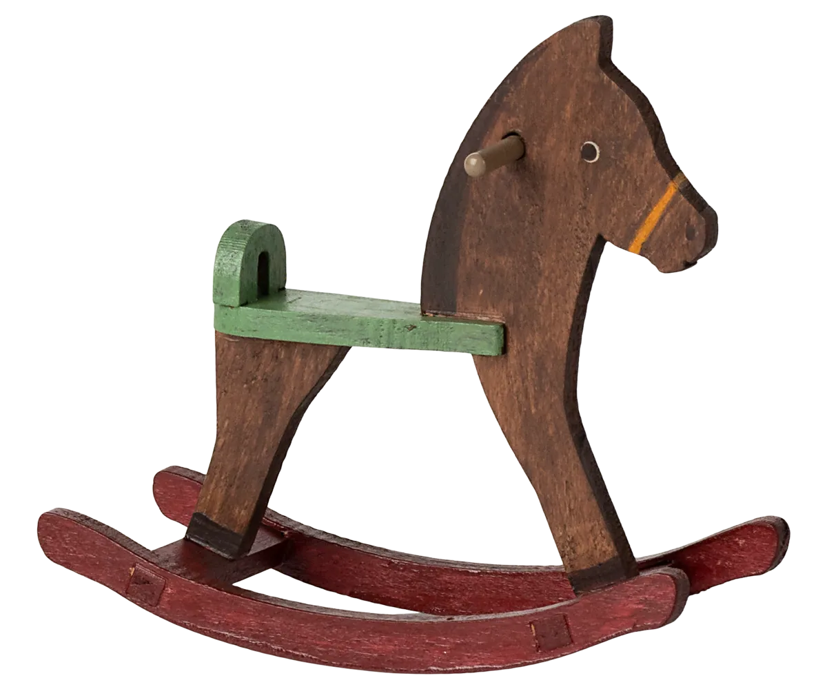 Maileg Schaukelpferd Dunkelbraun | Maus
