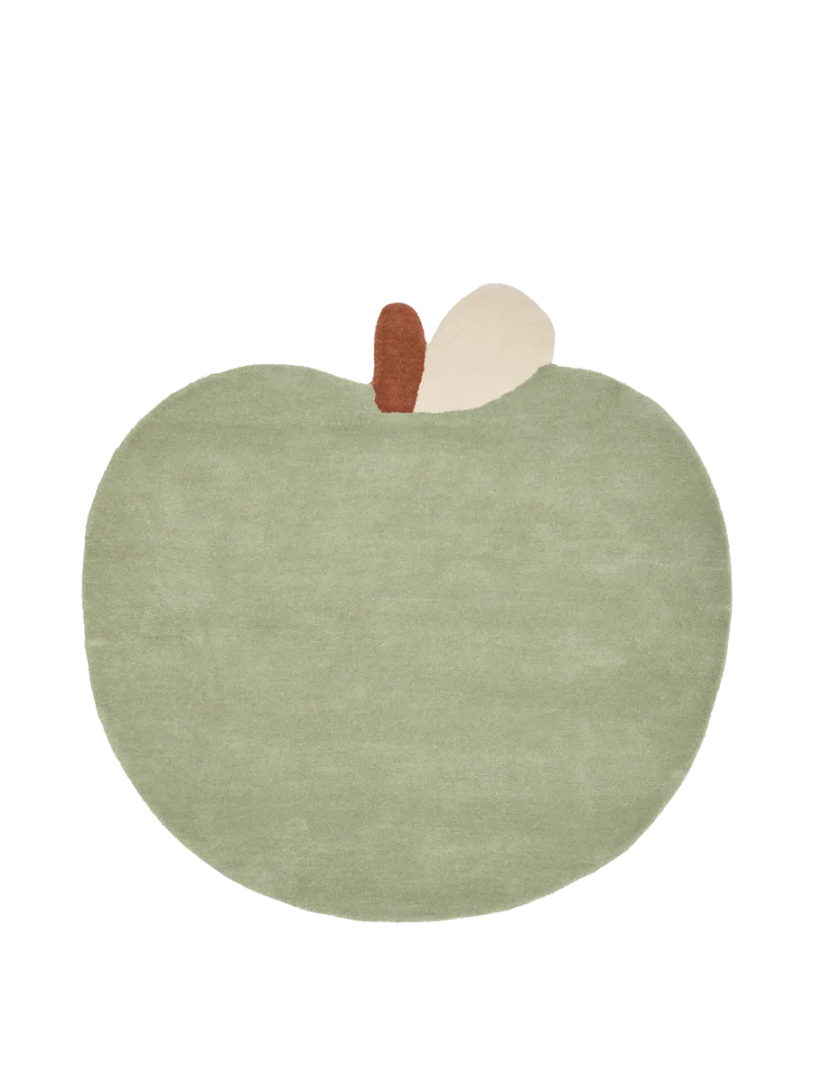 Ferm Living Getufteter Teppich Apfel | Tea Green
