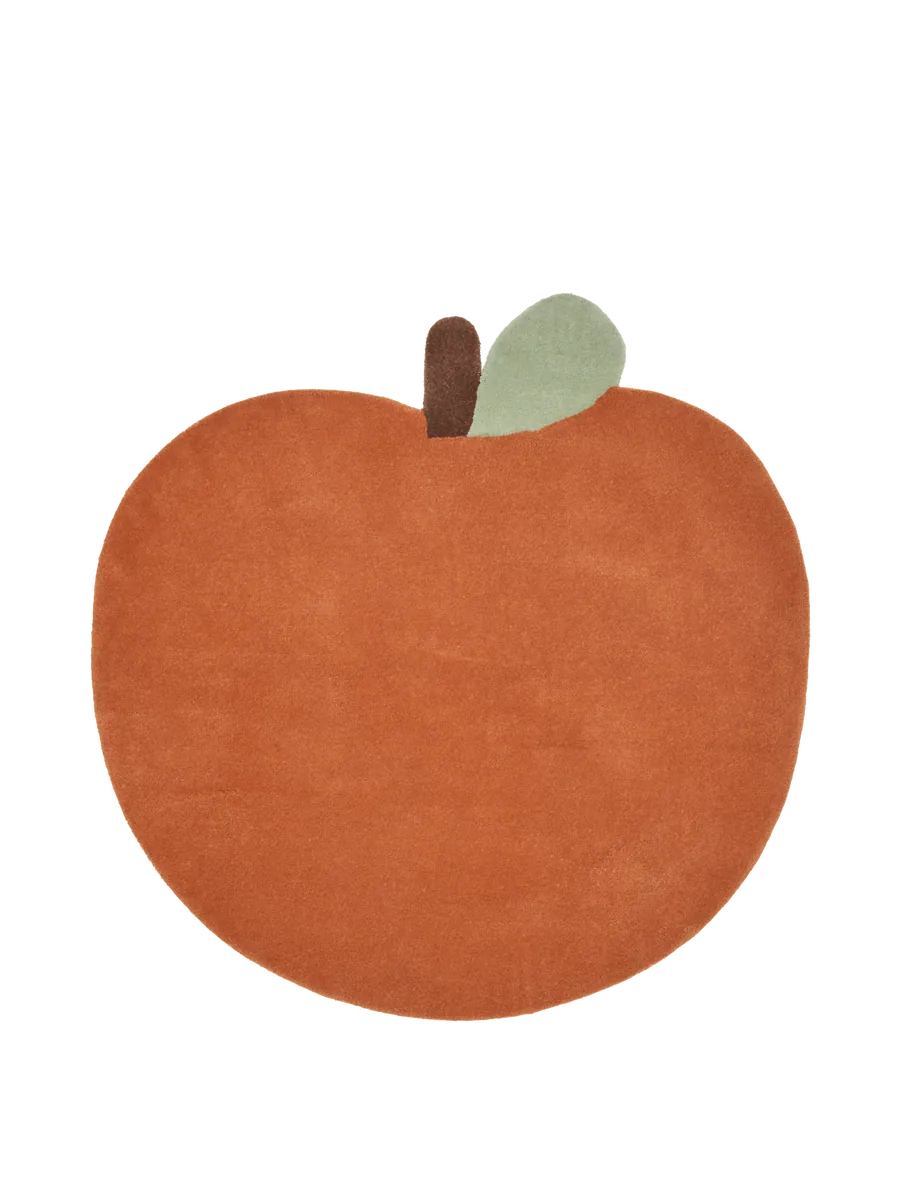 Ferm Living Getufteter Apfel-Teppich | Brown Clay