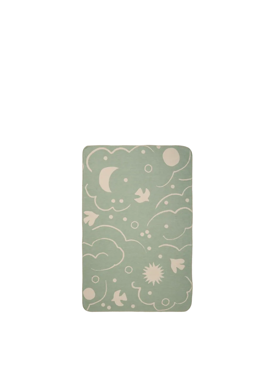 Ferm Living Skye Decke | Tea Green/Parchment