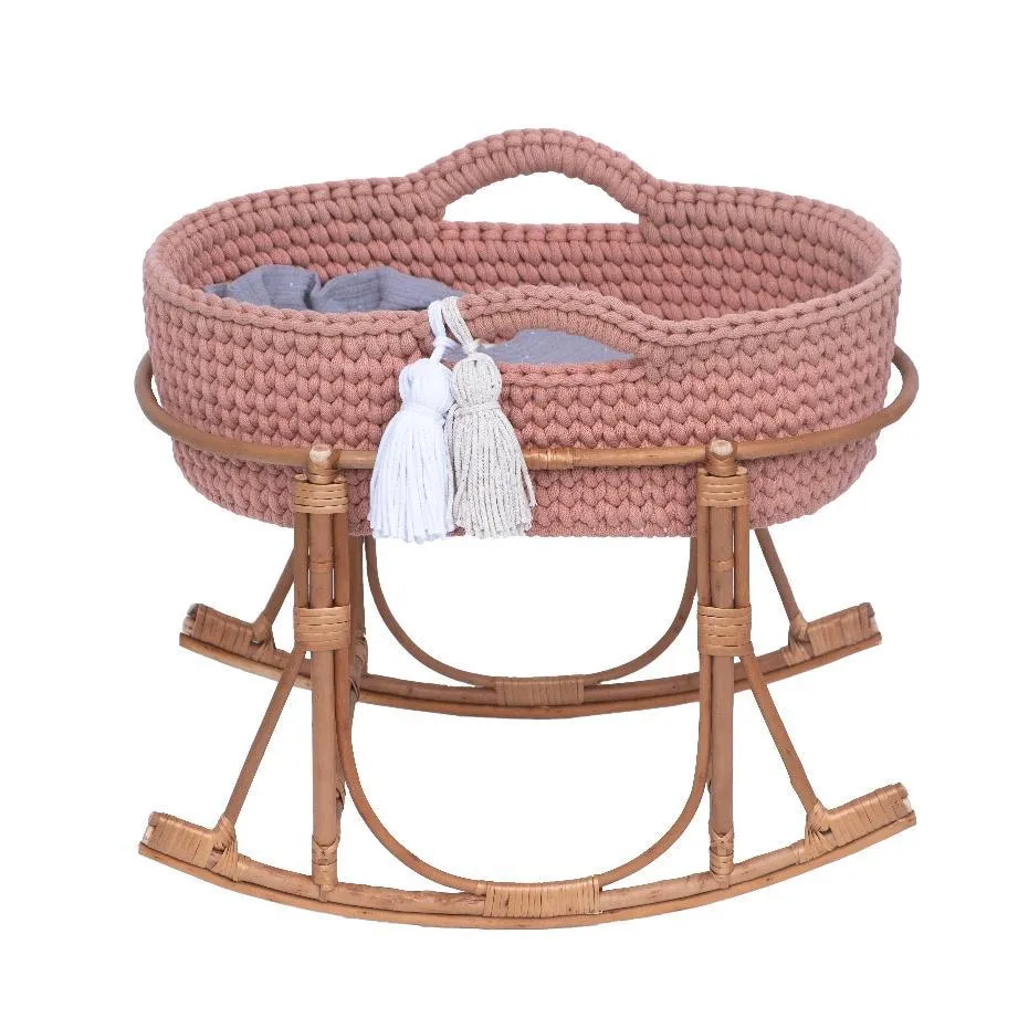 Moseskorb für Puppen Set Peachy