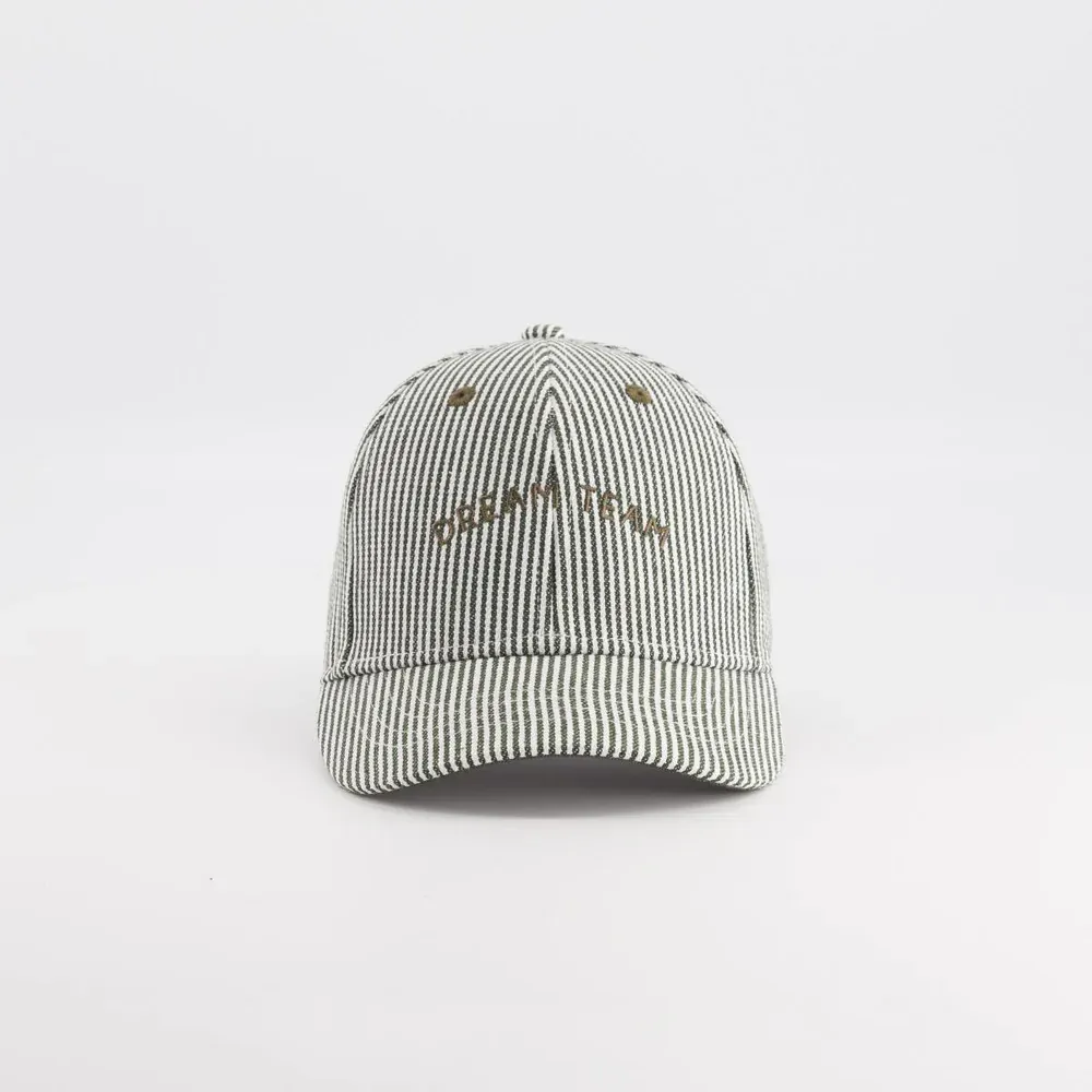 Chamaye Baseball Cap "Dream Team" Stripe Green | Kids & Adults