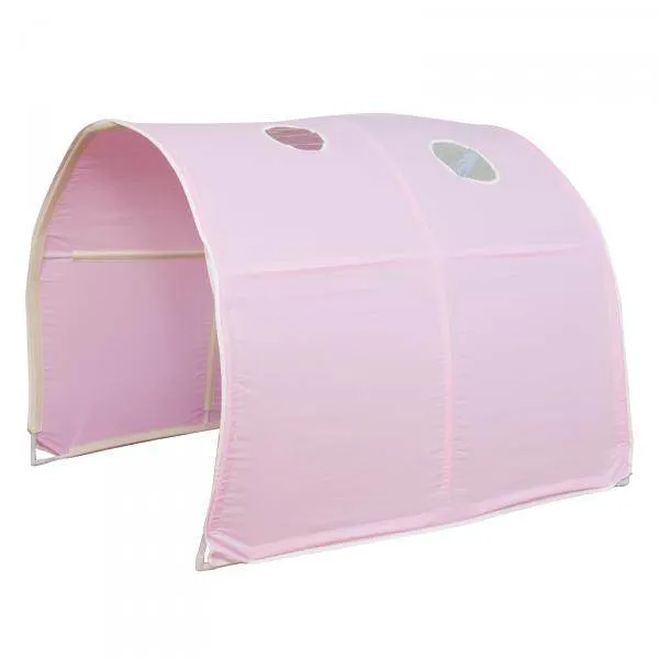 Tunnel für Hochbetten Bettzelt Bettdach Spieltunnel Höhle Kinderbett Pink
