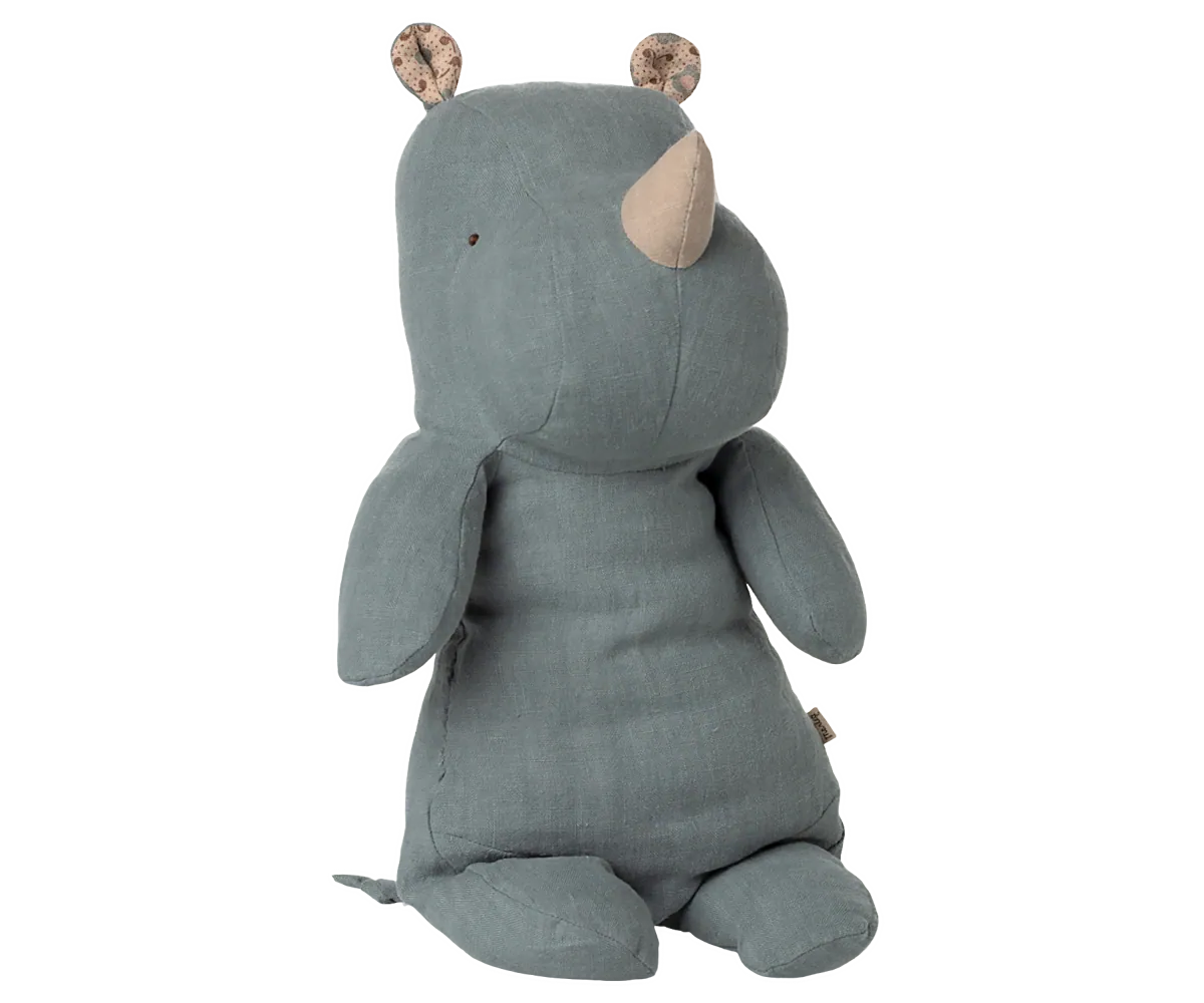 Maileg Safarifreunde Rhino Medium | Dusty Blue