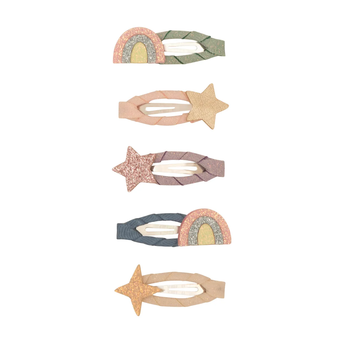 Mimi & Lula Mini Haar-Clic Clacs Clips "Rainbow & Star"
