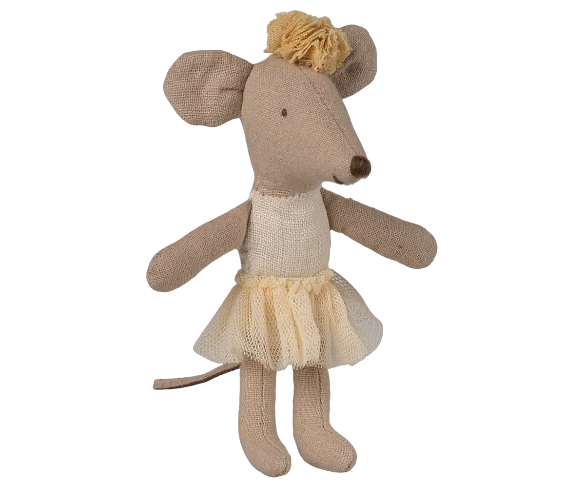 Maileg Ballerina-Maus Kleine Schwester | Off White