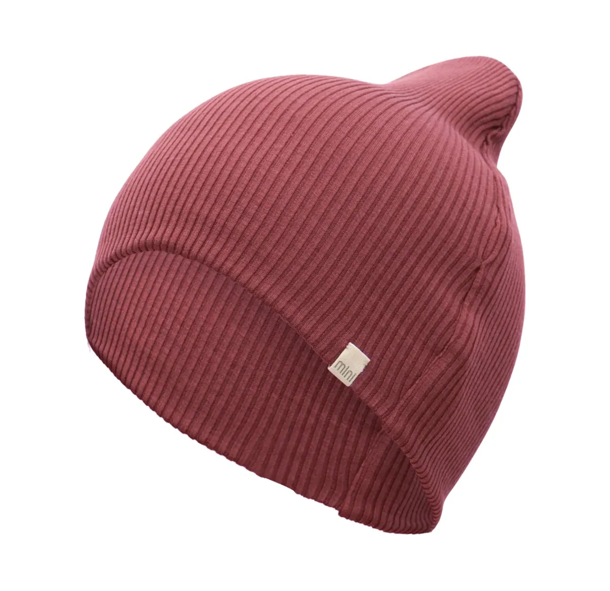minimalisma Beanie Seide-Baumwolle "Bambi" Pomegranate