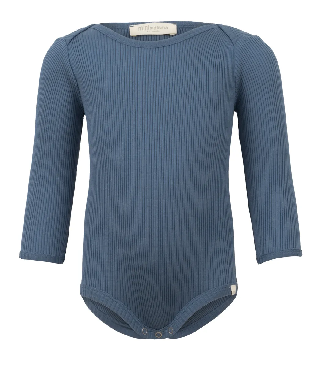 minimalisma Body Seide-Baumwolle "Bono" Fjord Blue