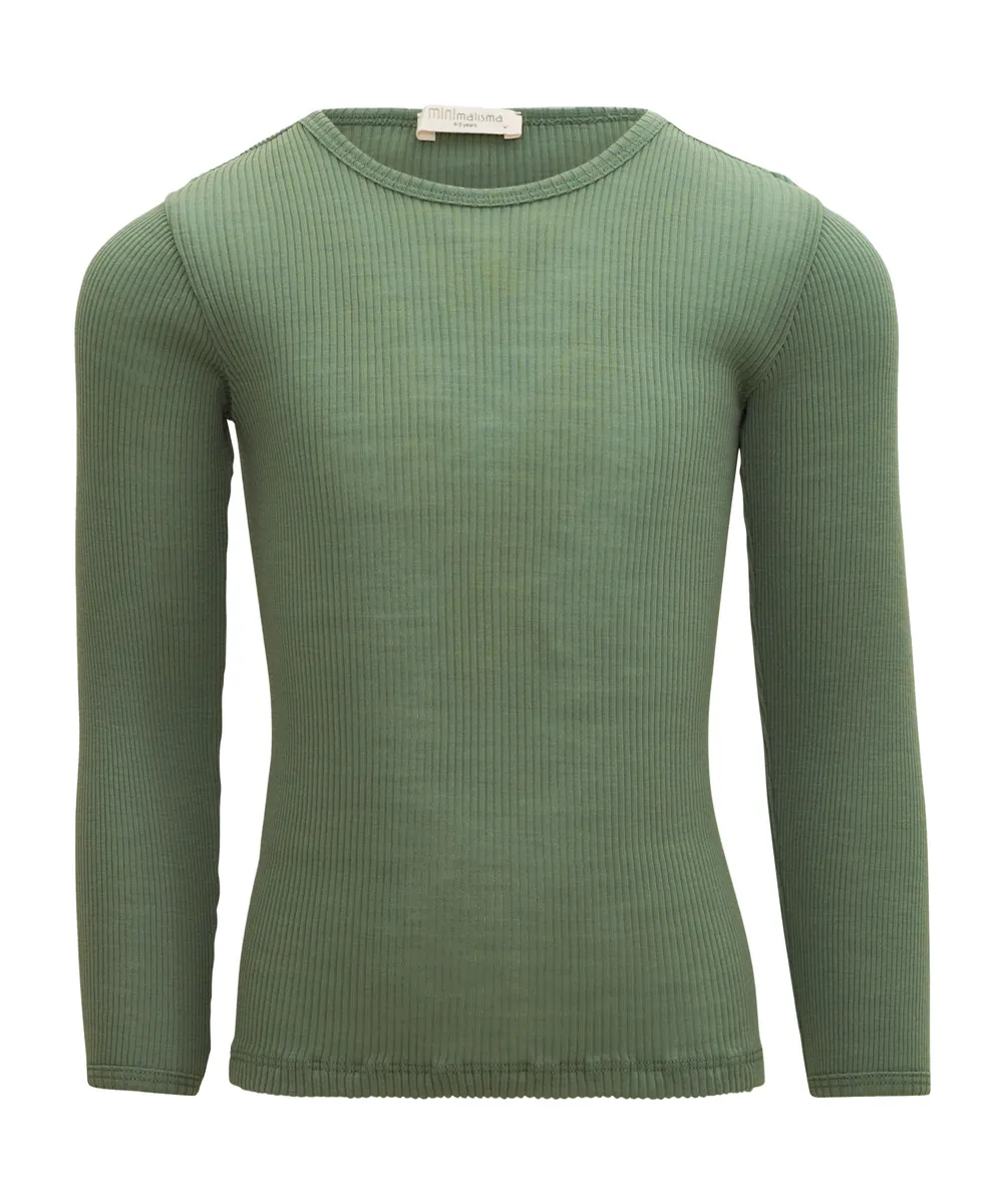 minimalisma Langarmshirt Merino "Atlantic" | Greenery