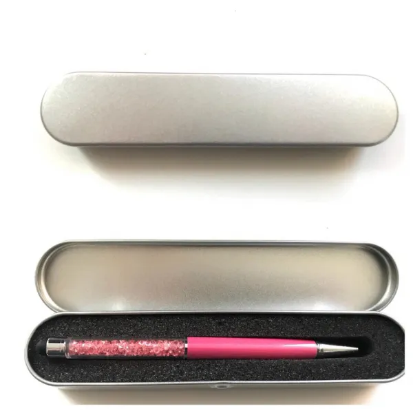 Edelstahlböxli mit Glitzerkugelschreiber rosa