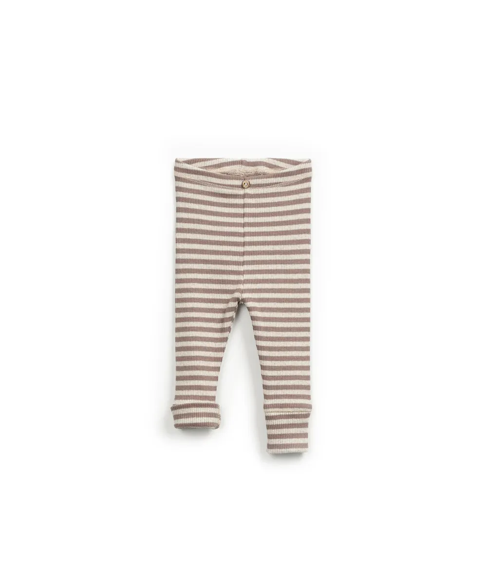 Play Up Striped Rib Leggins Rocks