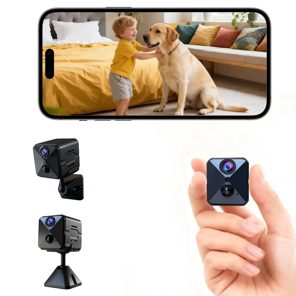 4K Mini Überwachungskamera E7 mit Bewegungsmelder