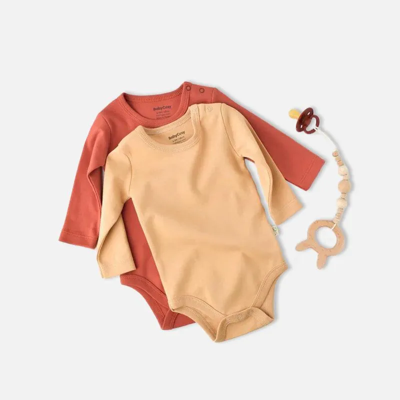 Langärmliger Baby Body, 2er-Pack