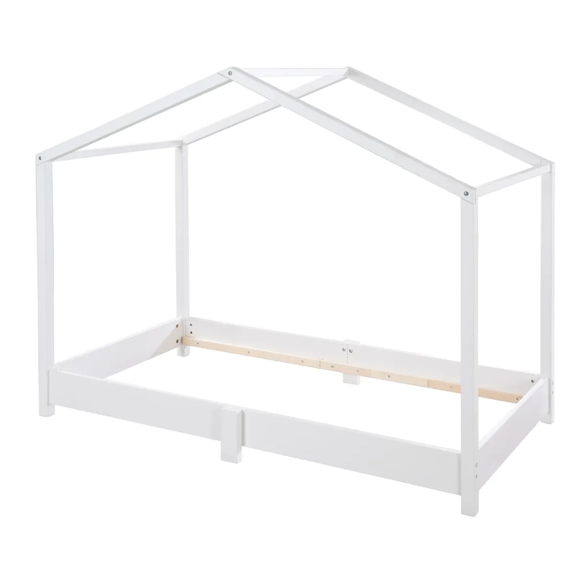Roba Haus-Bodenbett 70 x 140 cm Weiss