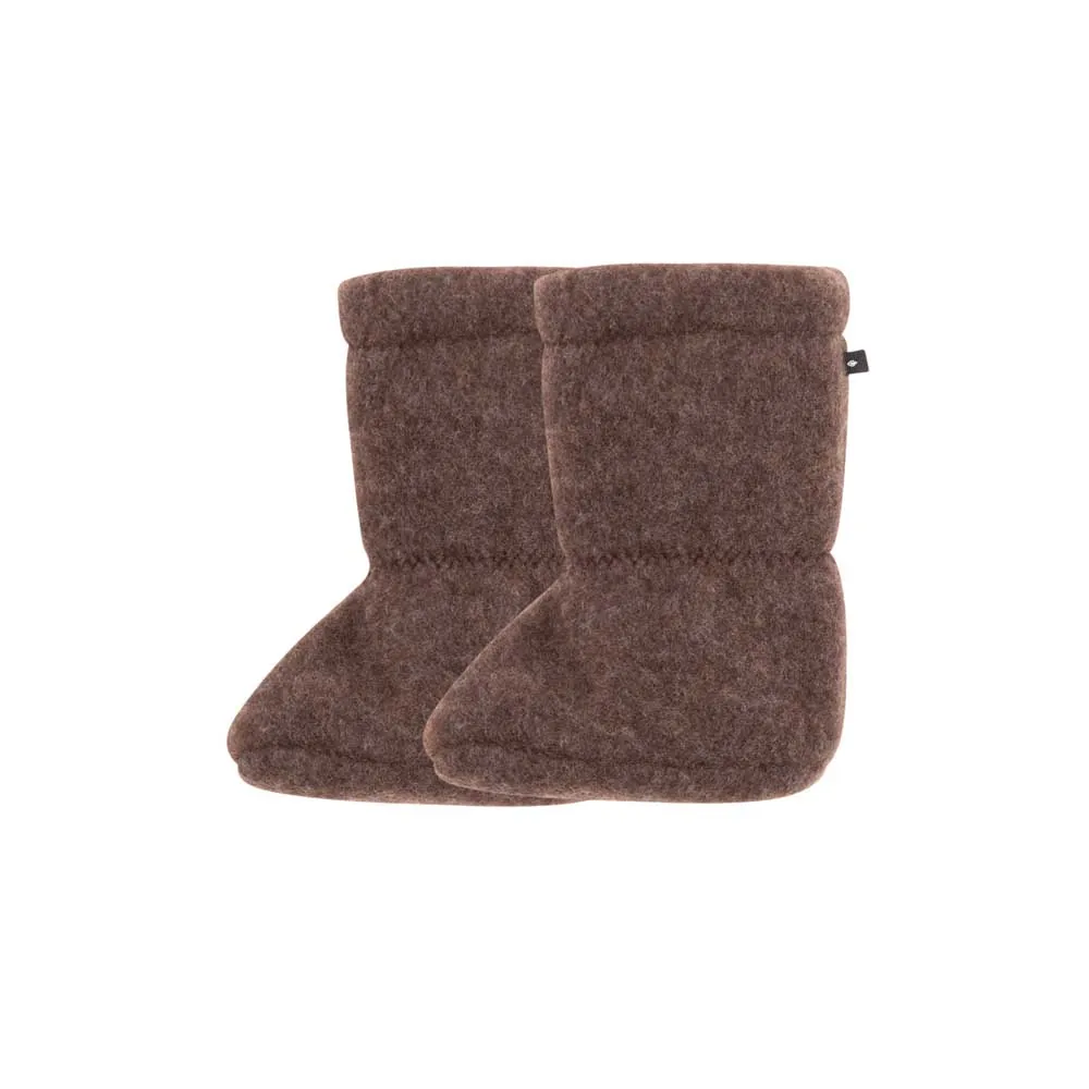 PurePure Stiefel aus Wollfleece - dark brown