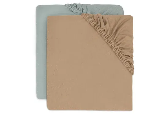 Jollein Spannbettlaken Jersey 70/75 x 140/150cm - 2 Stück