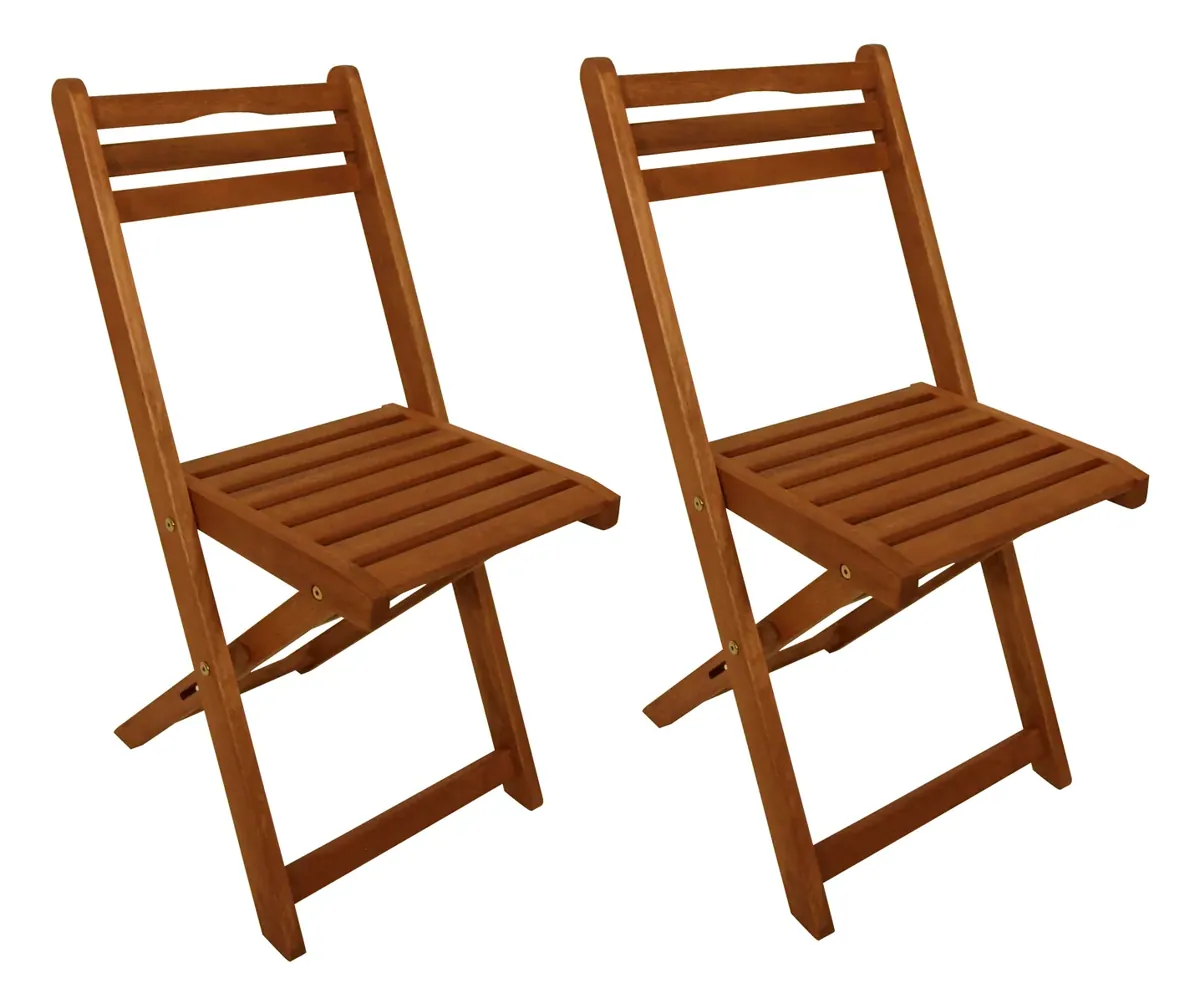Garten Klappstuhl PORTO, Eukalyptus geölt, FSC®-zertifiziert, 2 Stück
