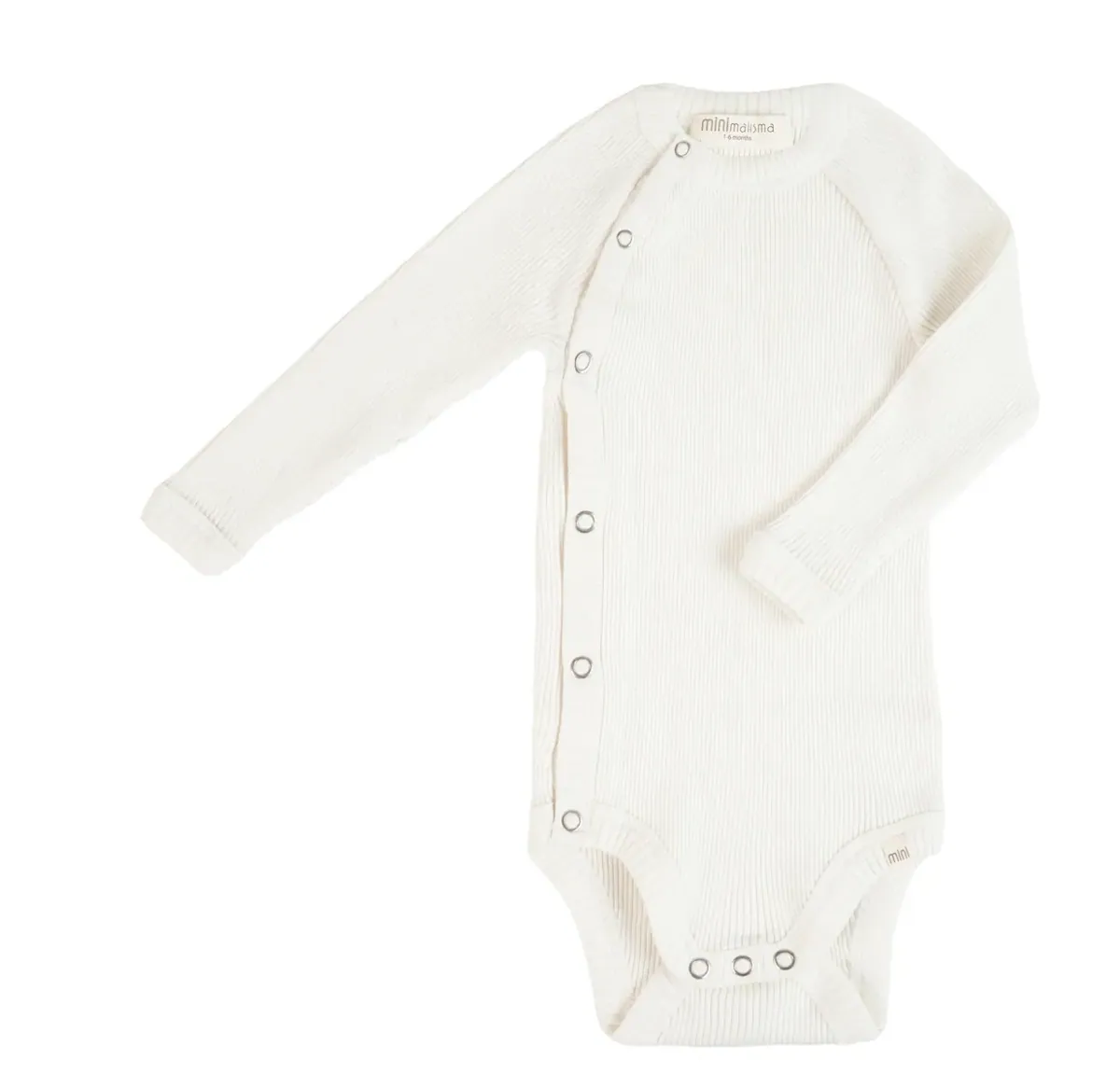 minimalisma Wickel-Body Seide-Baumwolle "Bibi" Cream