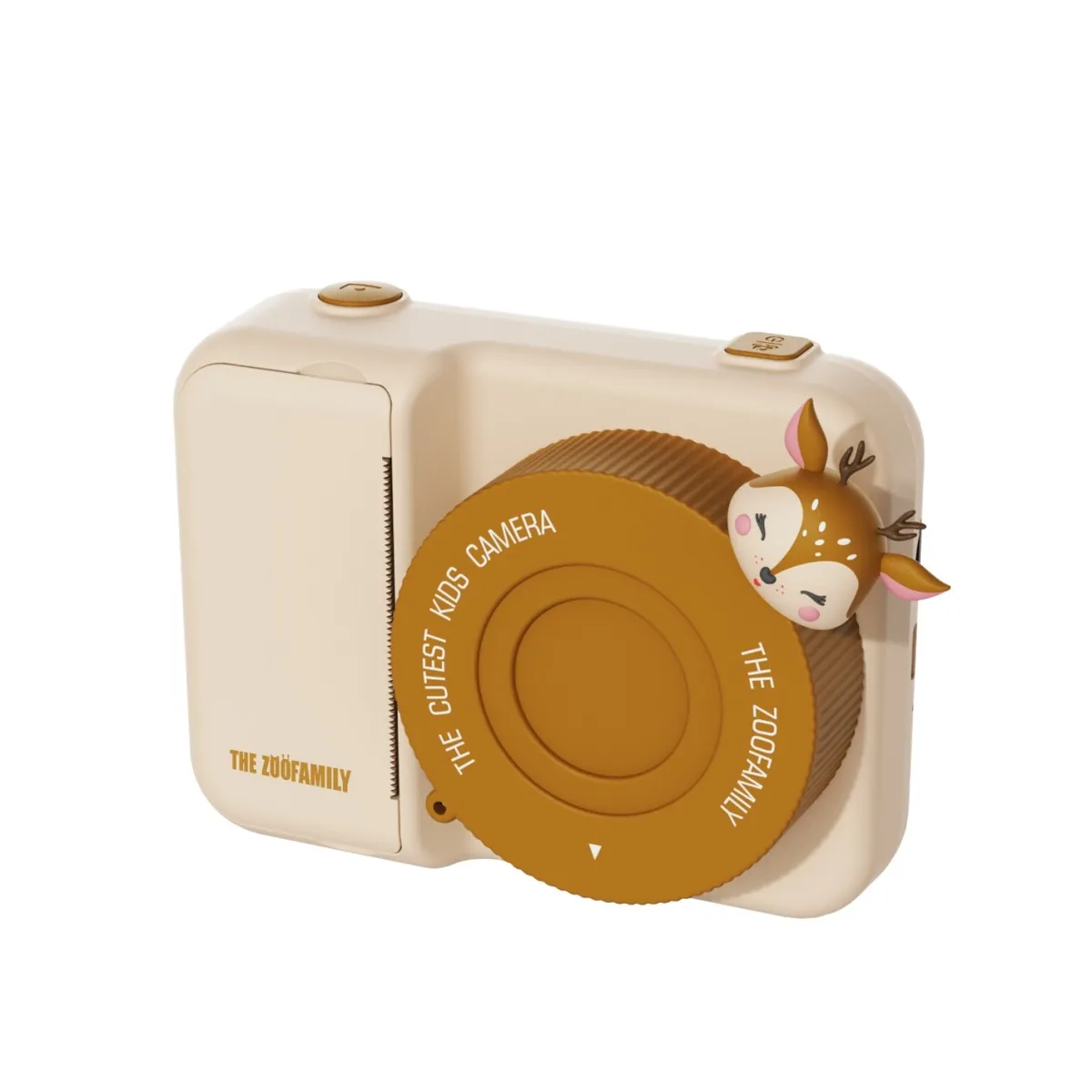 The Zoofamily Kinder-Kamera P2- Zoo Print Deer | braun