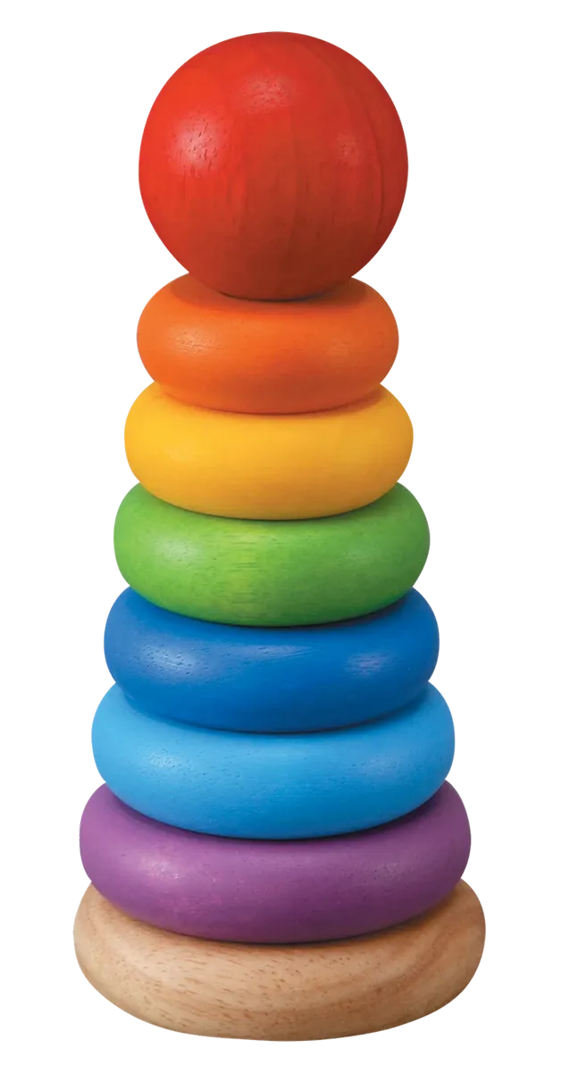 Plan Toys Sortierturm mit Ringen