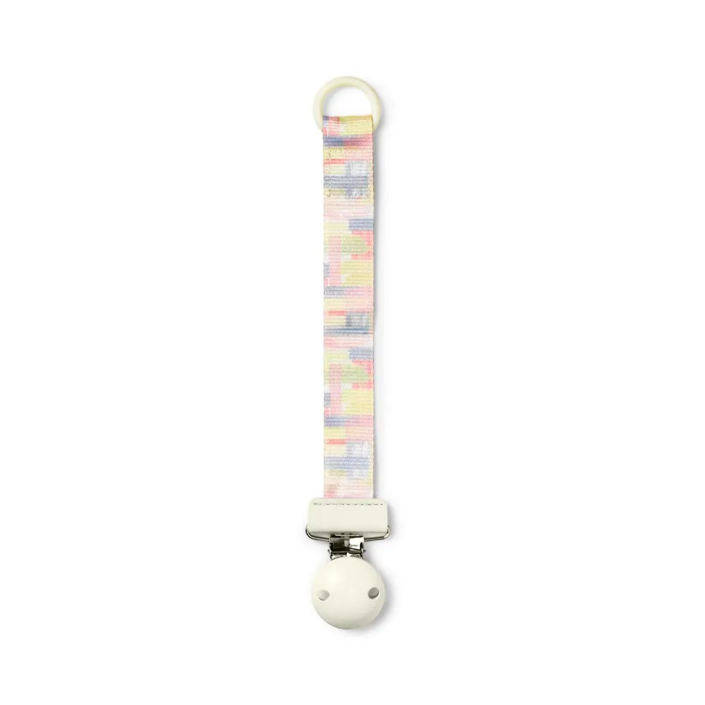 Schnuller- Band Holzclip Pastel Braids