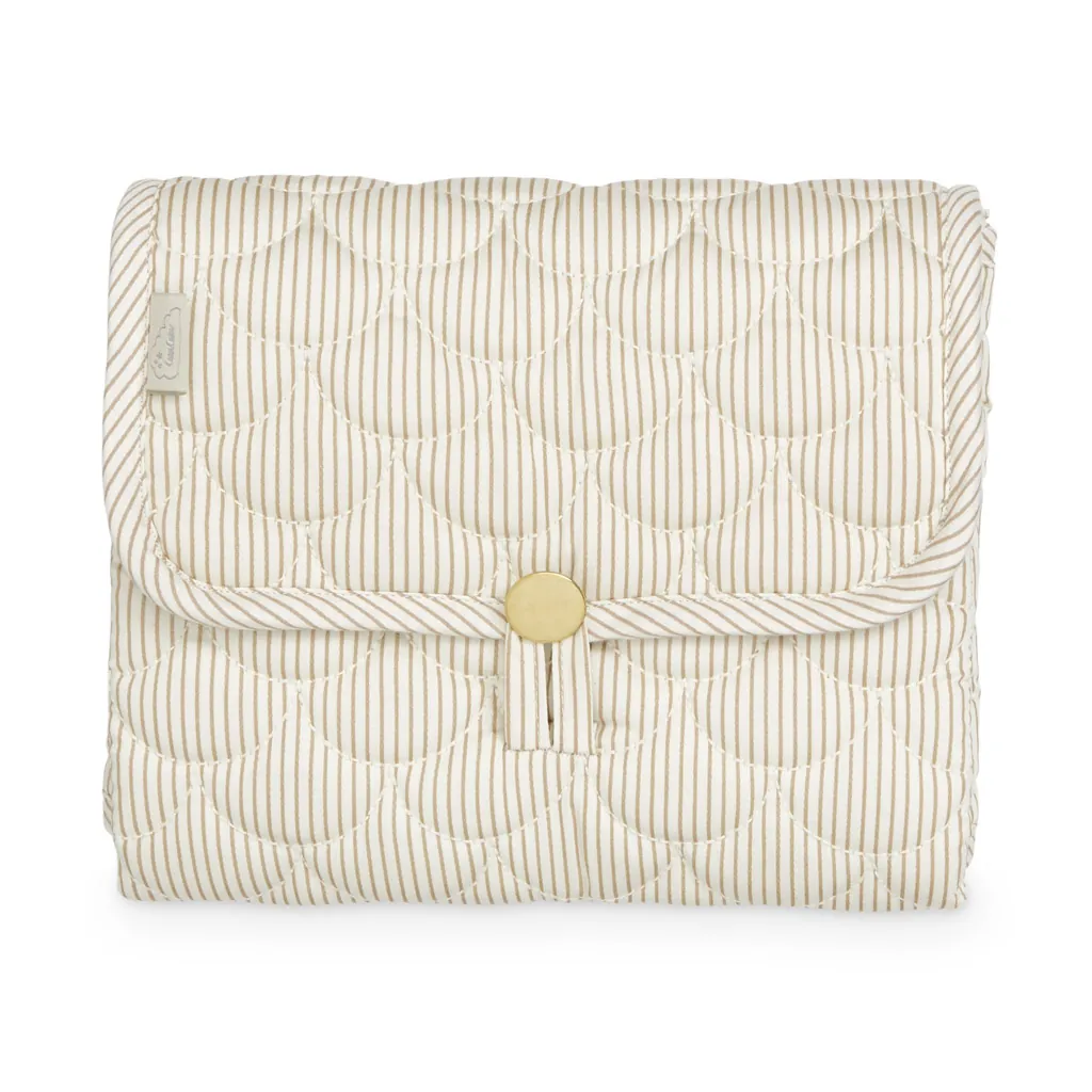 Cam Cam Wickelunterlage | Classic Stripes Camel