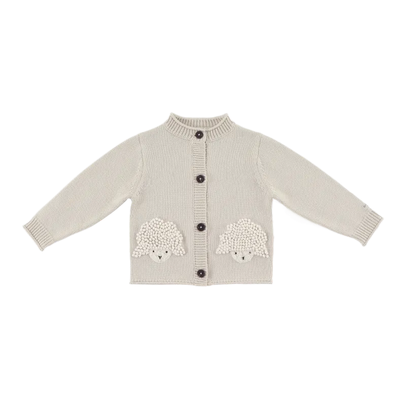 Donsje Dieck Cardigan | Lammies | White Sand