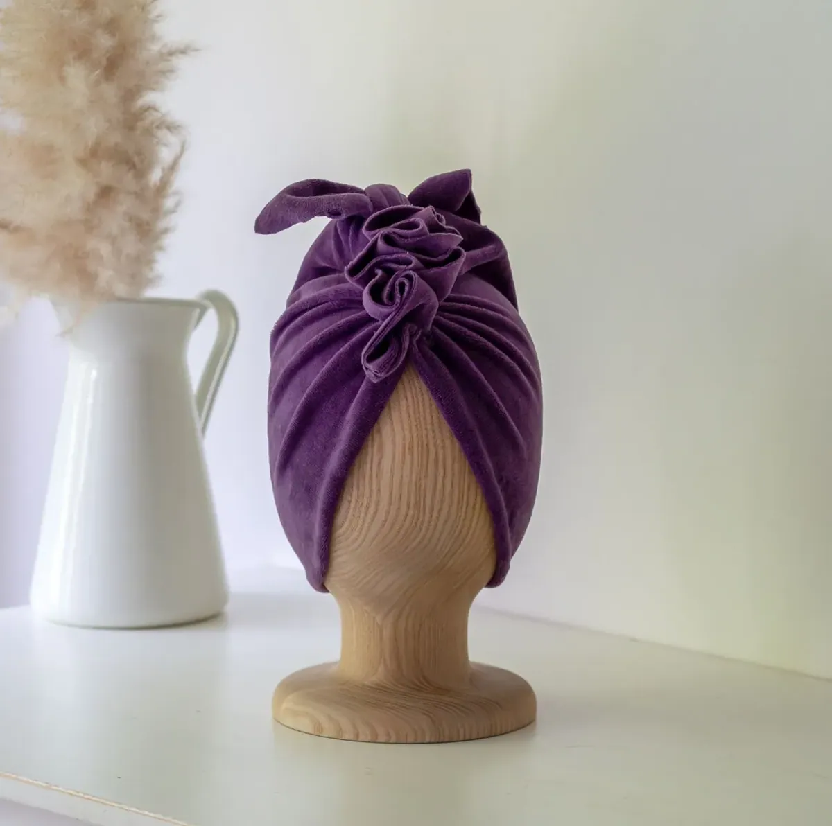 Turban Samt Royal Purple