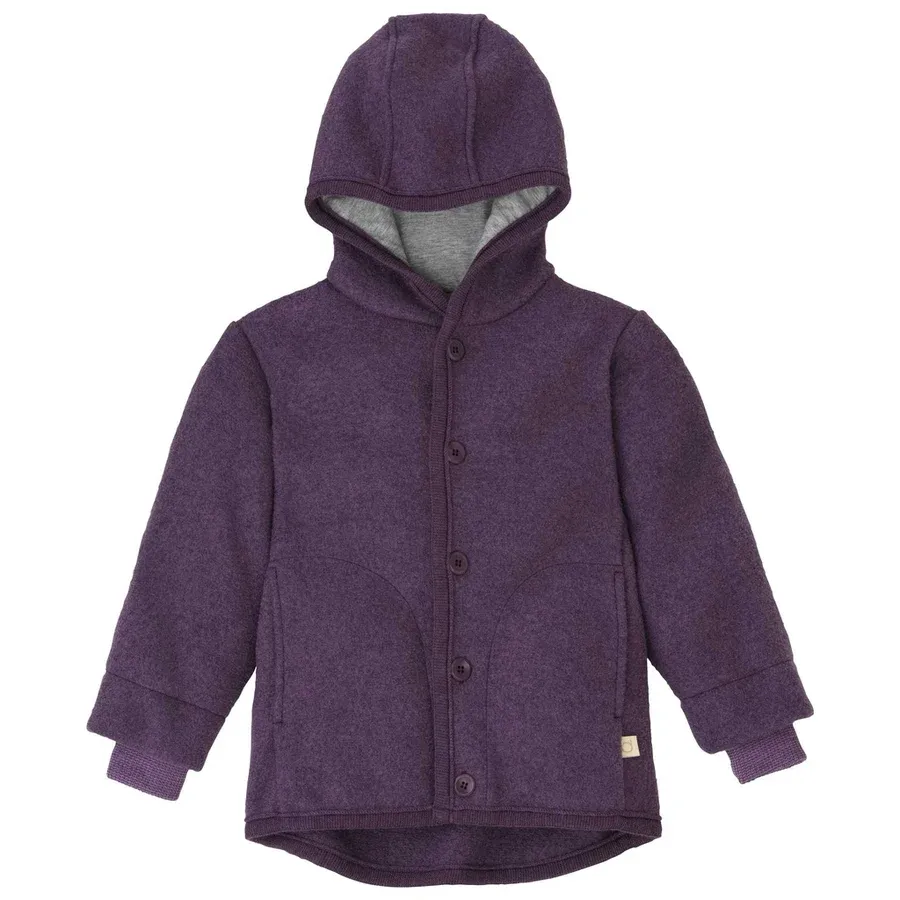 Disana Wollwalk Jacke Aubergine