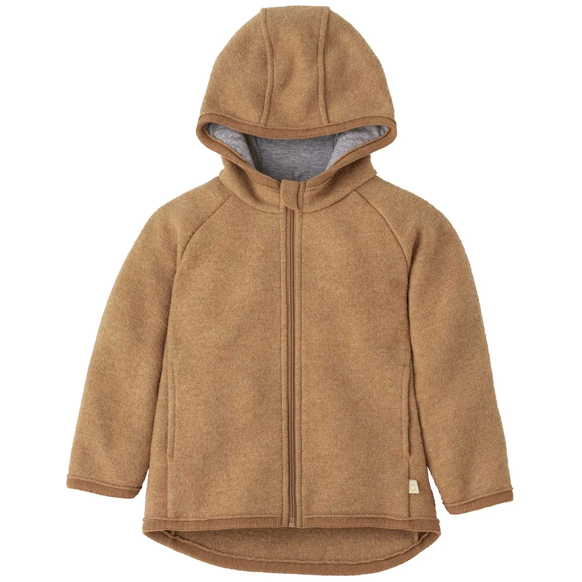 Disana Walk-Jacke Zipp mit Reissverschluss - Karamell