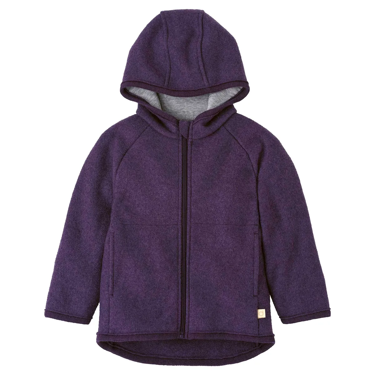 Disana Walk-Jacke Zipp mit Reissverschluss - Aubergine
