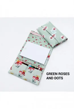 Livre de dessin - Green Roses and Dots