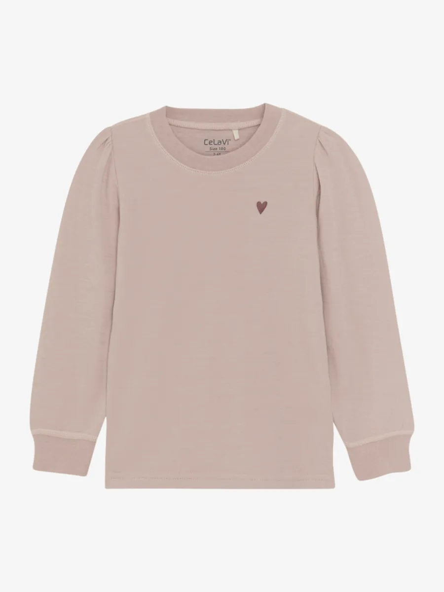 CeLaVi Langarm-Shirt Wolle/Bambusviskose - Starling