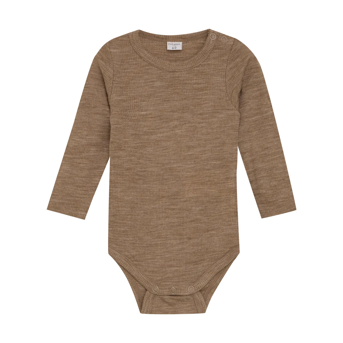 CeLaVi Ripp-Wollbody - Cocoa Cream